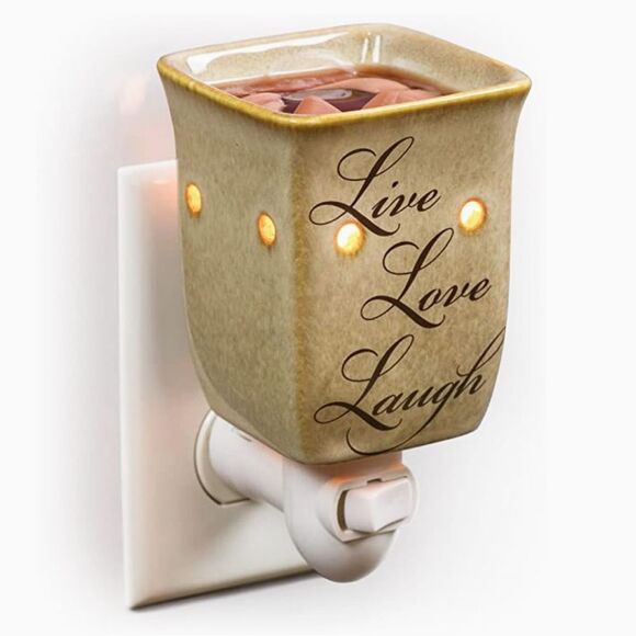 Wax Warmer Cream Plug In Scented Home Fragrance Essential Oils Melts Night Light - Picture 1 of 7